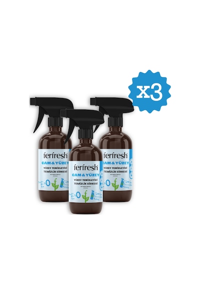 Ferfresh Cam & Yüzey Temizleyici Temizlik Sirkesi 3 x 450 ML