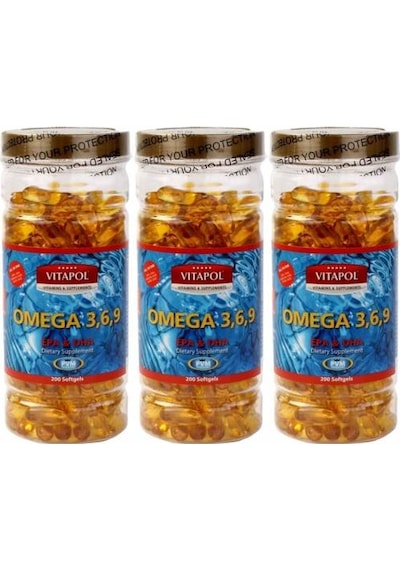 Vitapol Omega 3-6-9 Balık Yağı 3X200 Softgel