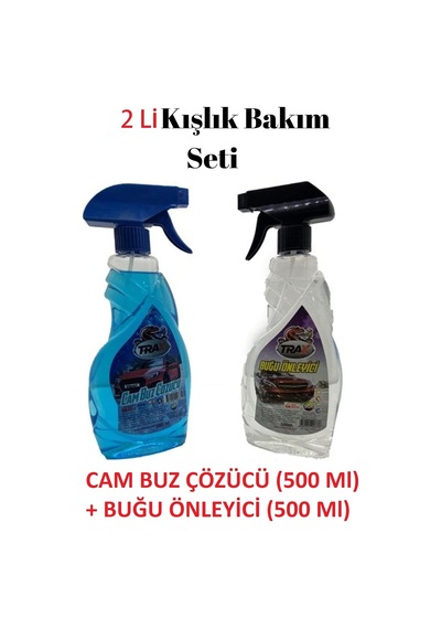 Luti Concept Trax Oto Cam Buz Çözücü 500 Ml + Buğu Önleyici Sprey 500 Ml Buz Buğu Çözücü 2si Bir Arada Kışl Genel