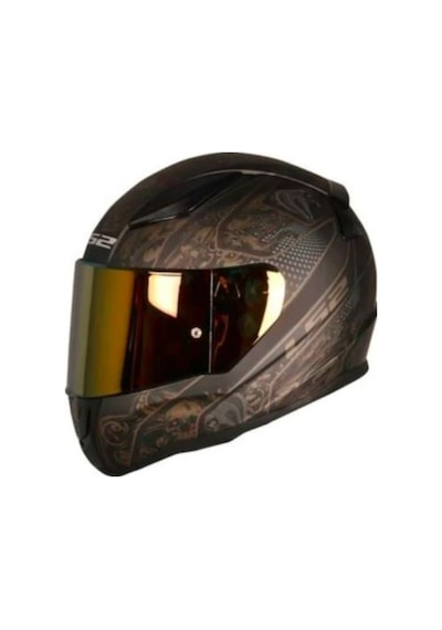 Ls2 Rapıd Crypt Mat Siyah Kask ( Sarı+Beyaz Cam )