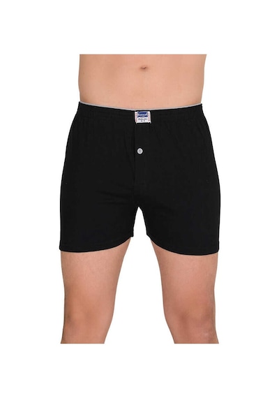 Kit İç Giyim Berrak 4'lü %100 Pamuk Rahat Kesim Erkek Boxer Siyah