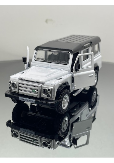 Land Rover 1:32 Ölçek Metal Çek Bırak Model Araba 12 Cm - Beyaz