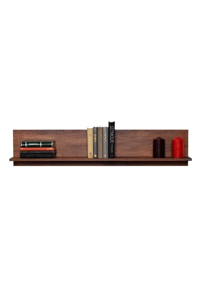 Dekoratif Duvar Rafı - Koyu Ceviz Oslo Ceviz 120x25x20 Cm Gxyxd Diğer