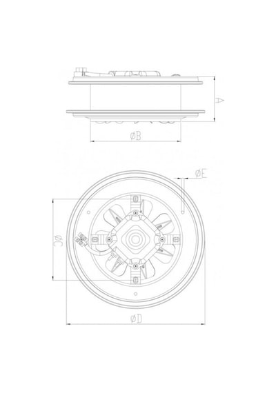 Bahçıvan 30 CM BB 300 1325 D/D 220/230 V Monofaze Aksiyel Baca Aspiratörü