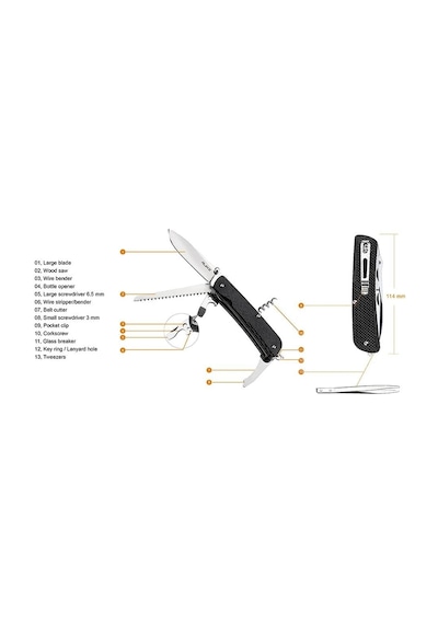 Ruıke Ld32-b Fonksiyonel Kamp Çakı