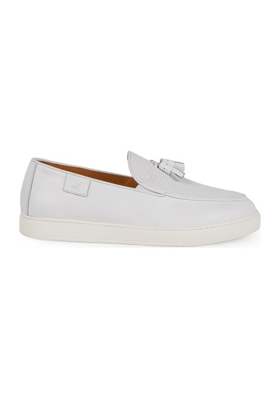 Libero Erkek Loafer Ayakkabı Hakiki Deri Antik Püsküllü Delikli Sneaker Taban Bağcıksız Hafif Eva L5646 Beyaz Libero Erkek Loafer Ayakkabı Hakiki Deri Antik Püsküllü Delikli Sneaker Taban Bağcıksız Hafif Eva L5646 Beyaz