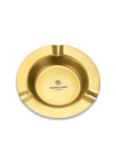 Cigarloong Yuvarlak Metal Puro Küllüğü Gold 3lü