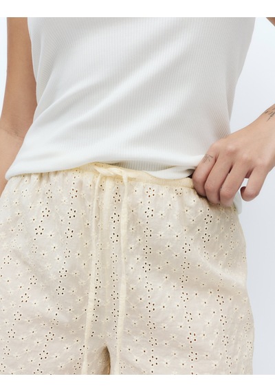 Marks & Spencer Saf Pamuklu Pijama Altı T37003485s Sarı