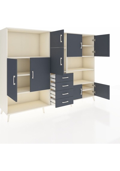 Hyperion Dolap 9 Raflı 4 Çekmeceli 8 Kapaklı 220x44x163 Aytaşı-an Aytaşı-antrasit Hyperion Dolap 9 Raflı 4 Çekmeceli 8 Kapaklı 220x44x163 Aytaşı-an Aytaşı-antrasit