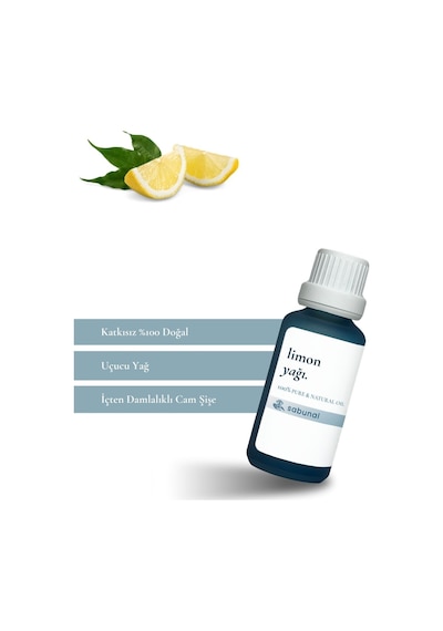 Sabunal Limon Yağı 30 ML - Cilt Aydınlatıcı Bakım ve Aromaterapi Yağı