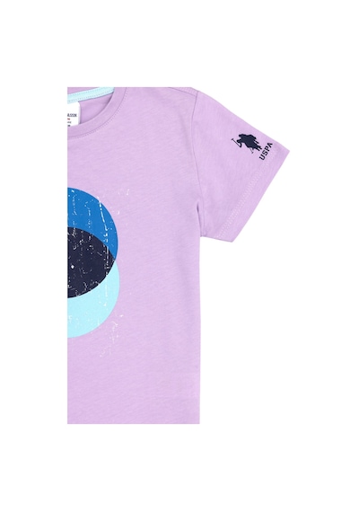 U.S. Polo Assn. Erkek Çocuk Lila Bisiklet Yaka Tişört 50307292-VR034