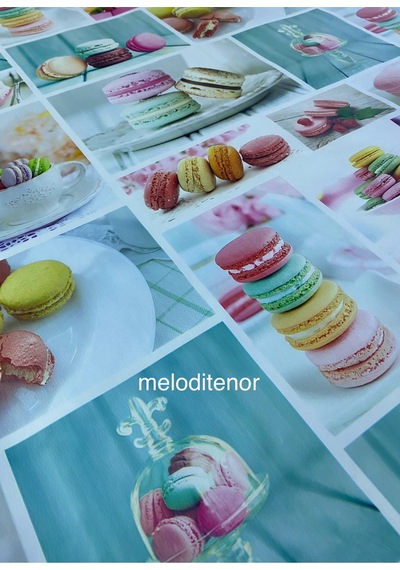 Elyaf Astarlı Makaron Bisküvi Desen Kaymaz Silinebilir Pvc Muşamba Masa Örtüsü Çok Renkli