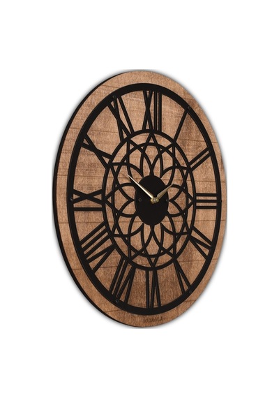 Wind Rose Dekoratif Ahşap Duvar Saati - Madamvila