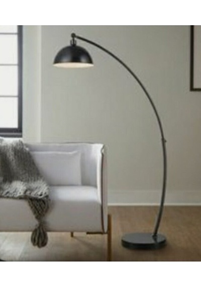 Mylights Retro Rustik Metal Lambader Köşe Lambası Siyah