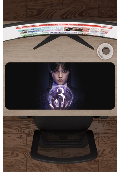 Wednesday V5 70x30 Xl Gaming Kauçuk Kaymaz Taban Mouse Pad Fare Altlığı