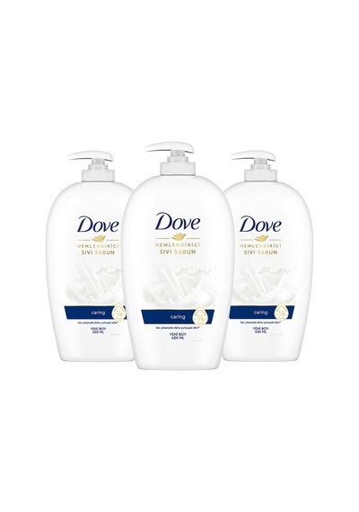 Nemlendirici Sıvı Sabun Caring 1/4 Nemlendirici Krem Etkili 450 Ml X3 Adet