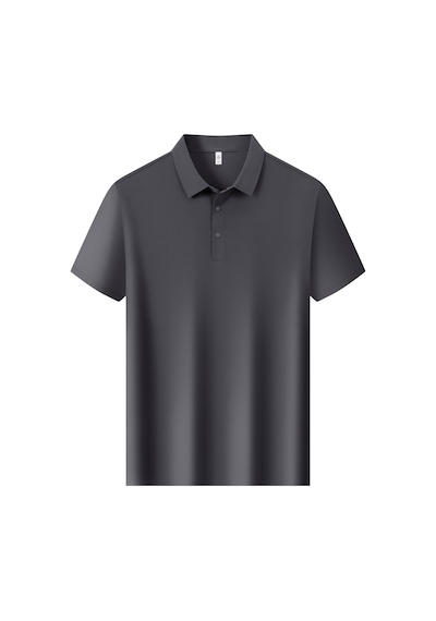 New Performance.arw86305.serintutan-antibakteriyel-yüksek Kalite.çıtçıtlı Polo T.shirt Gri