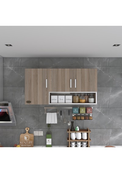 Kenzlife hazır mutfak mirandus22 crd 060*120*22 mutfak banyo dolabı kapaklı raflı