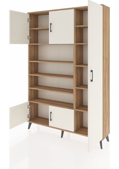 Arges Dolap 11 Raflı 5 Kapaklı 132x30x195 Çam-aytaşı/çam Çam Arges Dolap 11 Raflı 5 Kapaklı 132x30x195 Çam-aytaşı/çam Çam