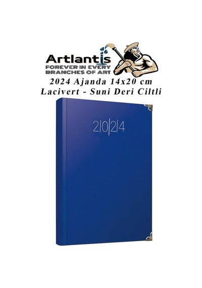 2024 Ajanda Lacivert 14x20 Cm Çizgili 1 Adet Günlük Planlayıcı Suni Deri Ciltli Ajanda 2024 Ofis Okul Büro Lacivert