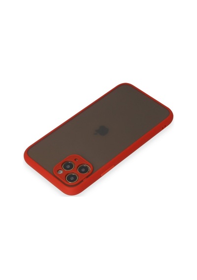 Apple Uyumlu iPhone 11 Pro Uyumlu Kılıf Montreal Silikon Kapak - Kırmızı
