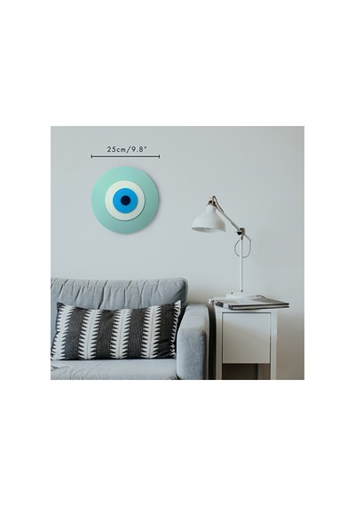 Minimalist Küf Yeşili Nazar Boncuğu El Yapımı Ahşap Büyük Nazarlı 54046330