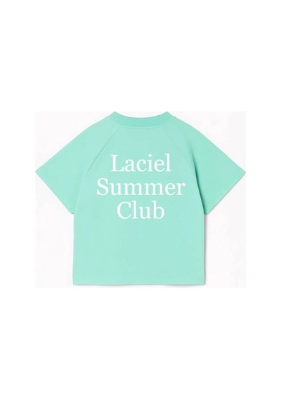 Poala Kids Unisex Yeşil Summer Club Tshirt Turkuaz