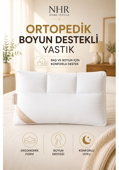 Medikal, Ortopedik Baş Ve Boyun Destekli Uyku Yastığı 40x60 12
