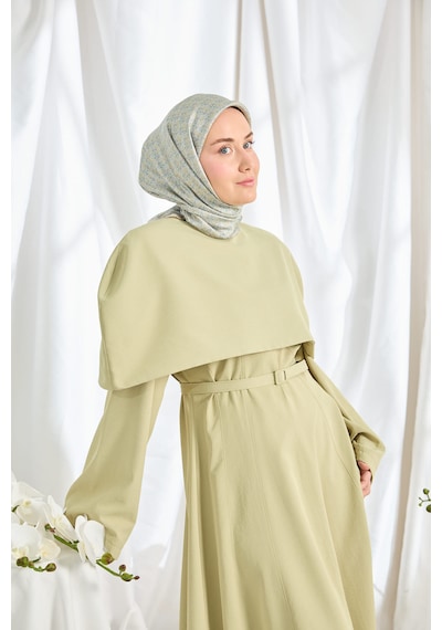 Silk Home Twill İpek Eşarp Mini Bouquet Mavi - Gri