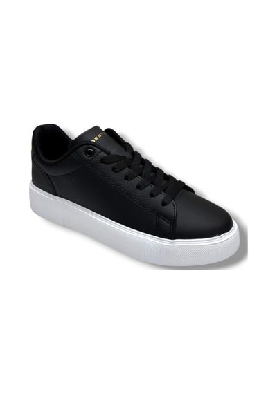 Best Of 2083-26 Baskı Deri Anatomik Erkek Sneaker Siyah Beyaz