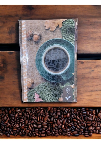 12,5x19,5 Cm 112 Sayfa Çizgili Kokulu Defter Karton Kapak Krem Renk Kağıt 14