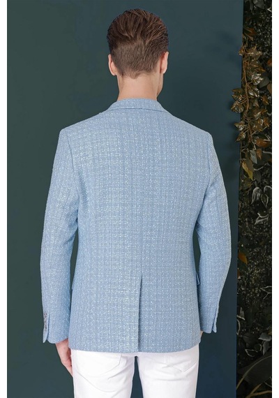 Efor C 660 Slim Fit Mavi Spor Ceket Mavi