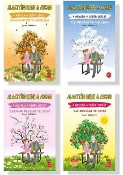 Alaattin Dede ve Aycan Seti - 4 Kitap Takım - Demet Karakaya - Us Yayınları