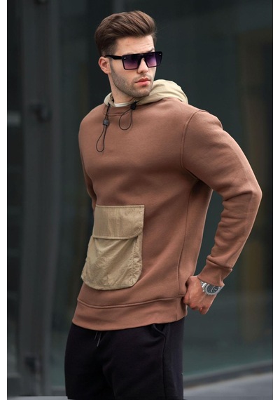 Madmext Acı Kahve Kanguru Cep Kapüşonlu Erkek Sweatshirt 6138-acı Kahverengi Acı Kahverengi Madmext Acı Kahve Kanguru Cep Kapüşonlu Erkek Sweatshirt 6138-acı Kahverengi Acı Kahverengi