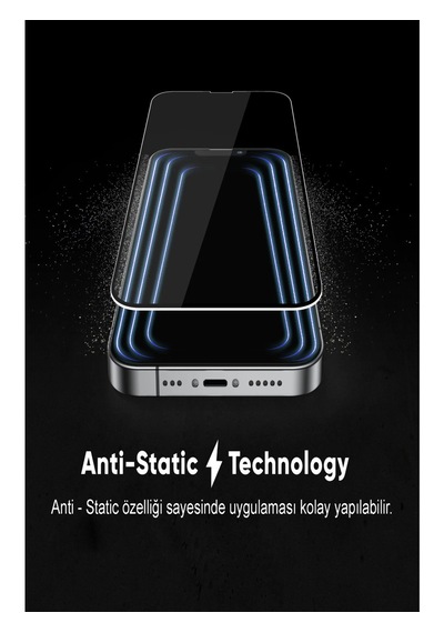 Xiaomi 17 Pro Max Uyumlu Anti Static Toz Tutmayan Çerçeveli Temperli Ekran Koruyucu Cam