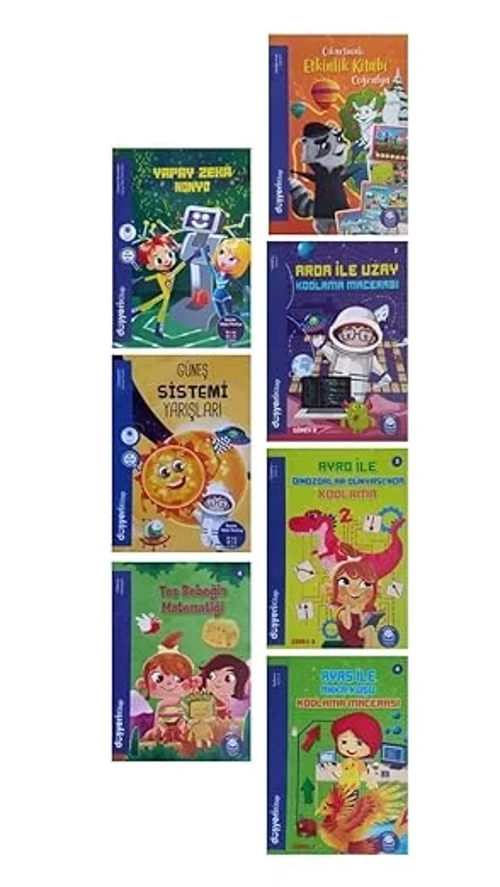 Anasınıfı Ve 1.sınıflar İçin Etkinlik,kodlama Ve Hikaye Kitapları 7 Kitap