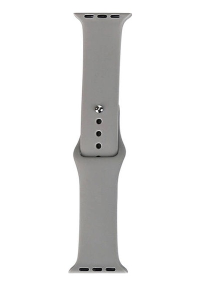 Apple Watch Uyumlu 42mm Band Serisi Klasik Kordon Silikon Strap Kayış - Turuncu