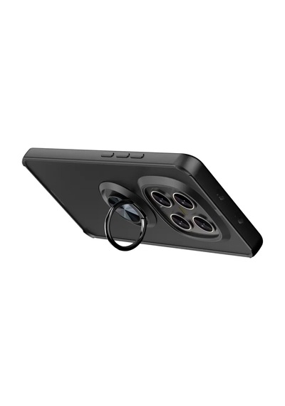 Newface Xiaomi Redmi Note 15 Pro 5g Montreal Yüzüklü Silikon Kapak - Siyah