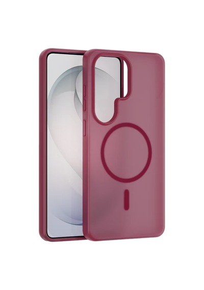 Joko Samsung Uyumlu Galaxy S25 Ultra Pulse Magsafe Kapak - Bordo Çok Renkli