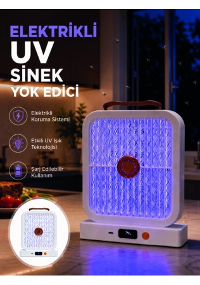 Lexroo Elektrikli Sinek Öldürücü Uv Işıklı Masaüstü Cihaz Beyaz R
