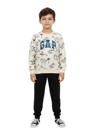 Baglan Erkek Çocuk Önü Baskılı Sweatshirt Ve Eşofman Alt Takım Bgl-st05251 Lacivert