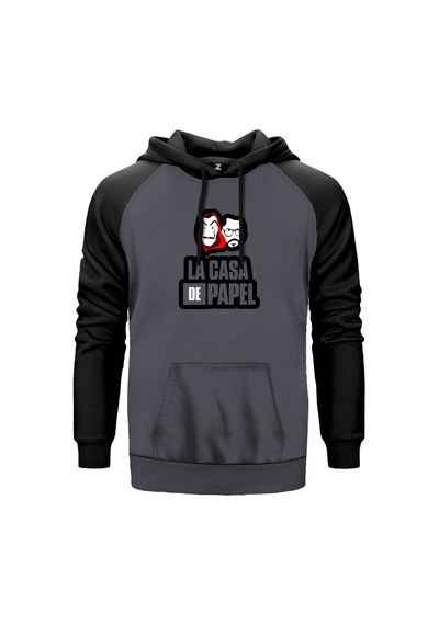 La Casa De Papel With El Professor Gri Renk Reglan Kol Sweatshirt