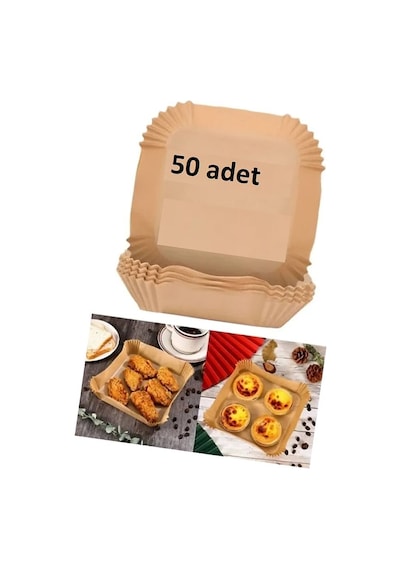 Fritöz Pişirme Kağıdı 50 Evimdeyokyok Çok Renkli
