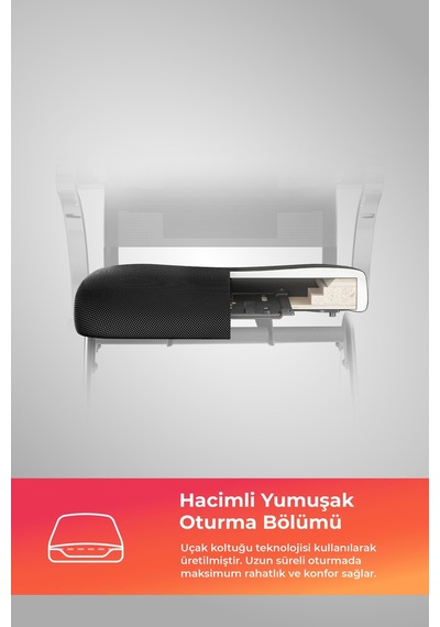 Ergolife Sit Air 24/7 M4-281k - Fileli, Krom, Tekerlekli, Toplantı, Ofis, Bekleme Sandalyesi - 697.5d.1.662 Siyah Ergolife Sit Air 24/7 M4-281k - Fileli, Krom, Tekerlekli, Toplantı, Ofis, Bekleme Sandalyesi - 697.5d.1.662 Siyah