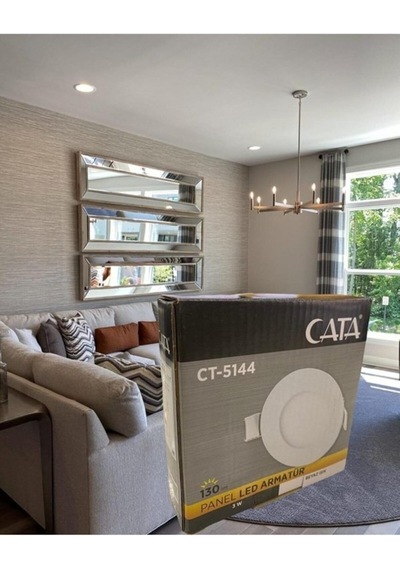 Ayrex Cata Ct-5144 3w Günışığı Led Panel Spot Metal Kasa - 10 Adet Diğer
