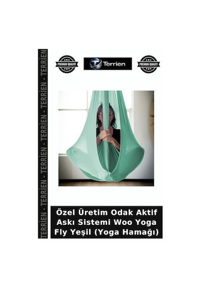 Özel Üretim Aktif Askı Sistemi Woo Yoga Fly Yeşil Yoga Hamağı