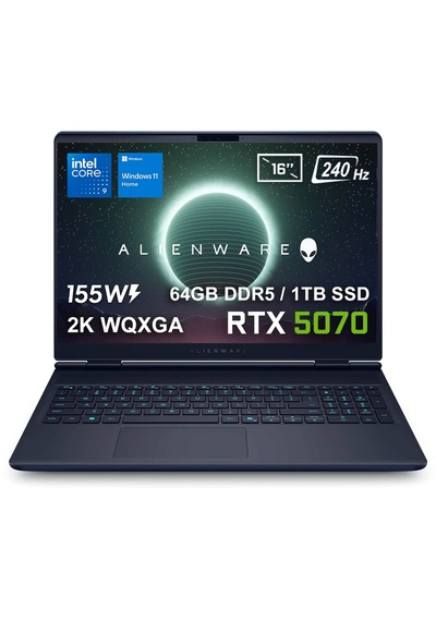 Dell Alienware 16x Aurora AC16251-CU932157WV2 U9-275HX 64 GB 1 TB SSD RTX5070 16" W11H WQXGA Dizüstü Bilgisayar