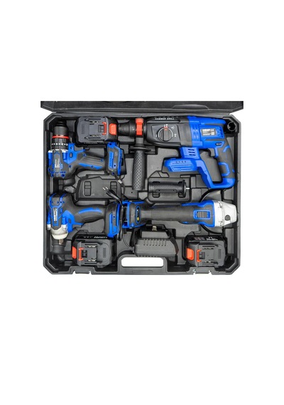 Hegi 809000244 20V 3AH Kömürsüz Üç Akülü 4'lü Set