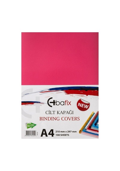 Bafix Cilt Kapağı Plastik Opak A4 160 Mıc Pembe