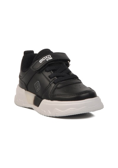 Pepino Siyah Cırtlı Unisex Çocuk Spor Ayakkabı 1603 B Siyah